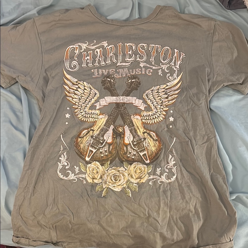 Charleston Graphic Tee - Gray